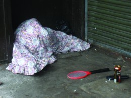 Evidence of the homelessness problem in Lincoln