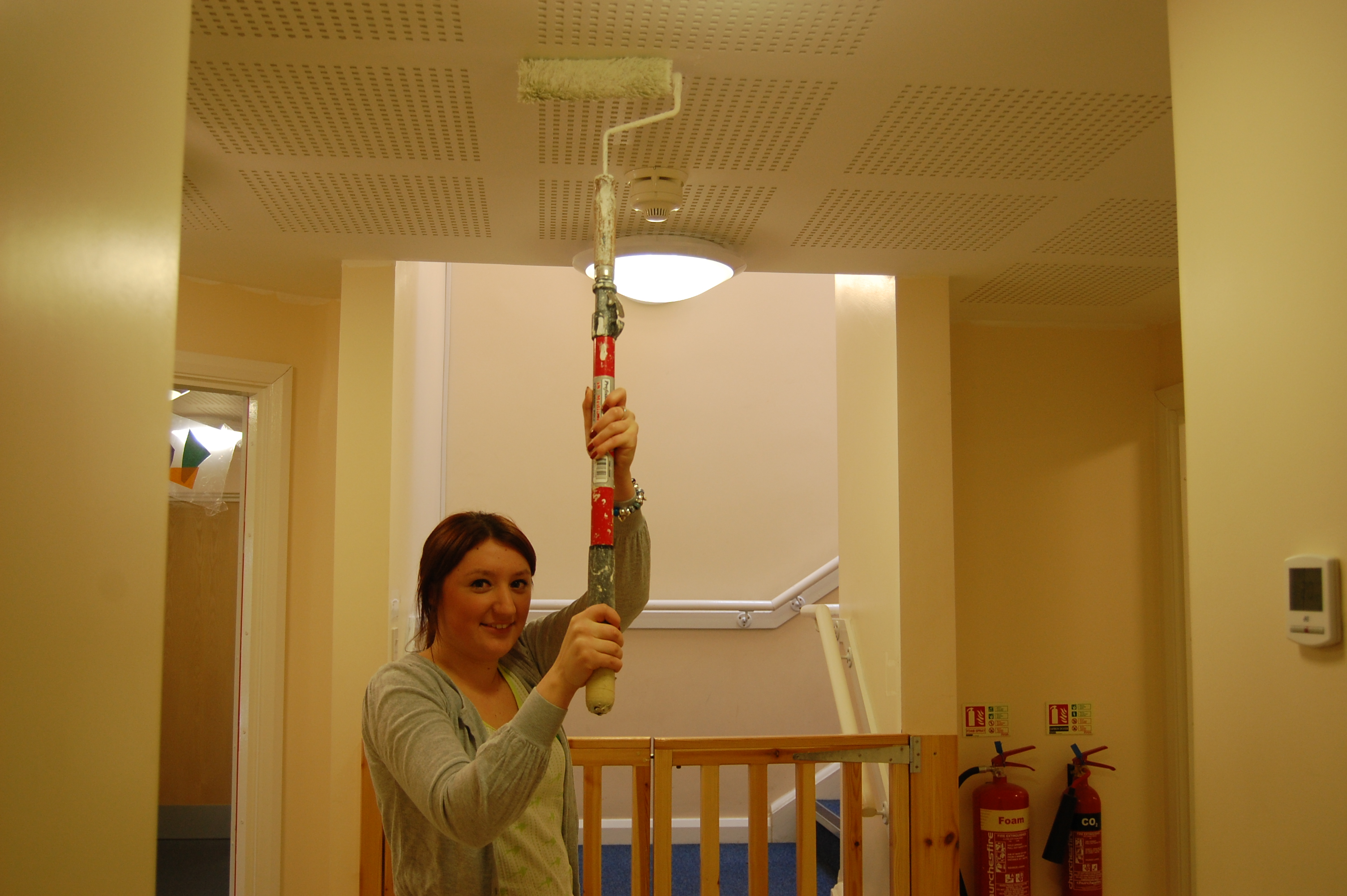 The City of Lincoln Council's apprentices celebrated the week by redecorating rooms at the LIDAS hostel