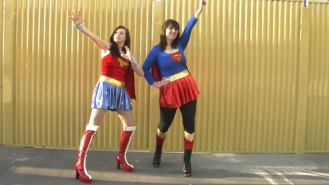 Wonderwoman and Supergirl