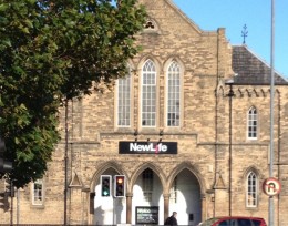 Food bank Front of the Lincoln Food Bank