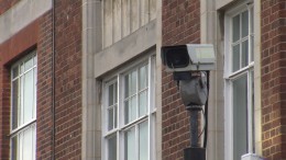 A CCTV camera similar to those which could be used to catch bad parking