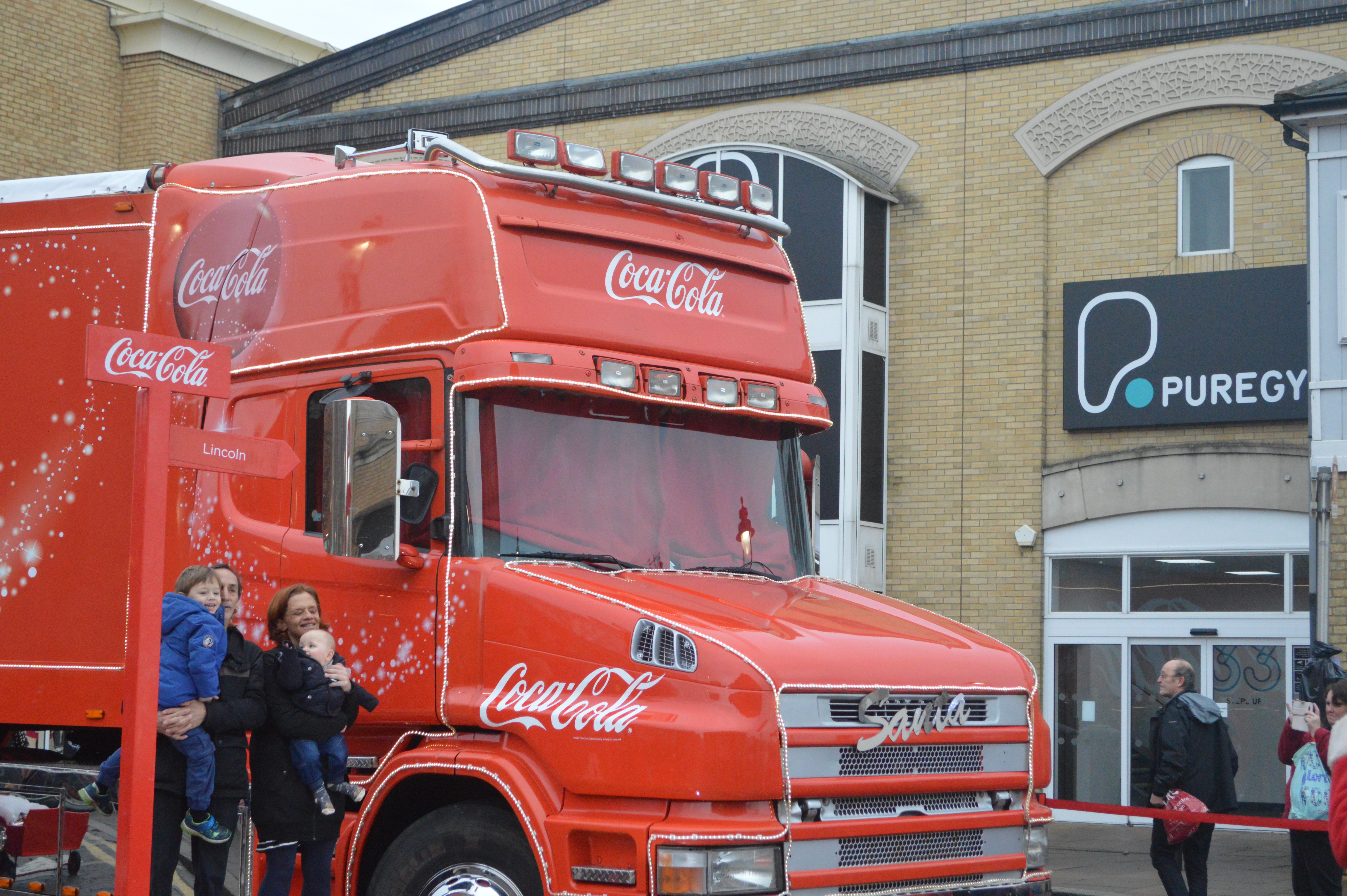 Coca Cola truck in front of a gym. Photo Credit: Max Norstrom