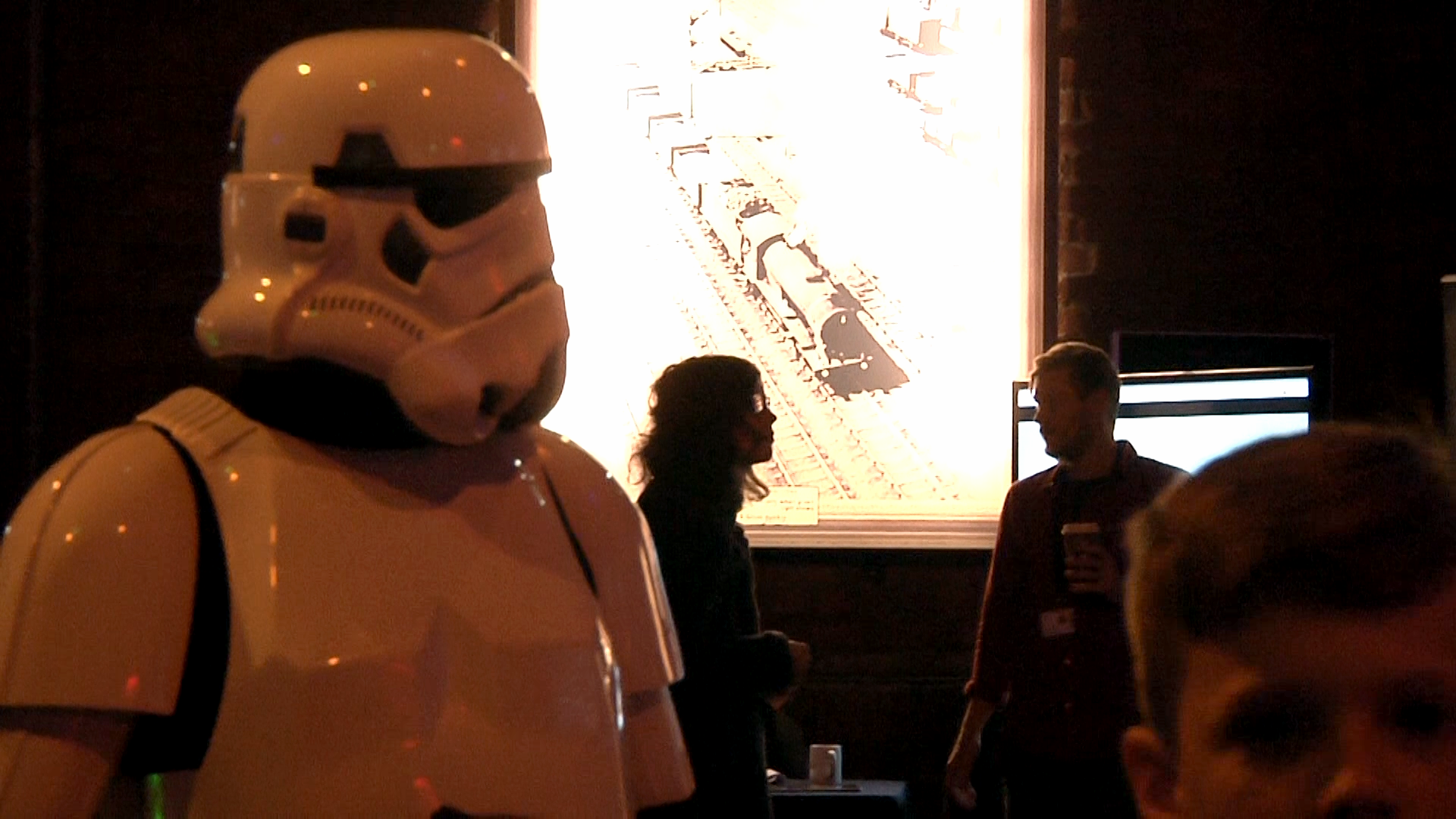 Stormtroopers invade the University of Lincoln Engine Shed as part of the Future 2.0 event. Photo: Lewis Foster