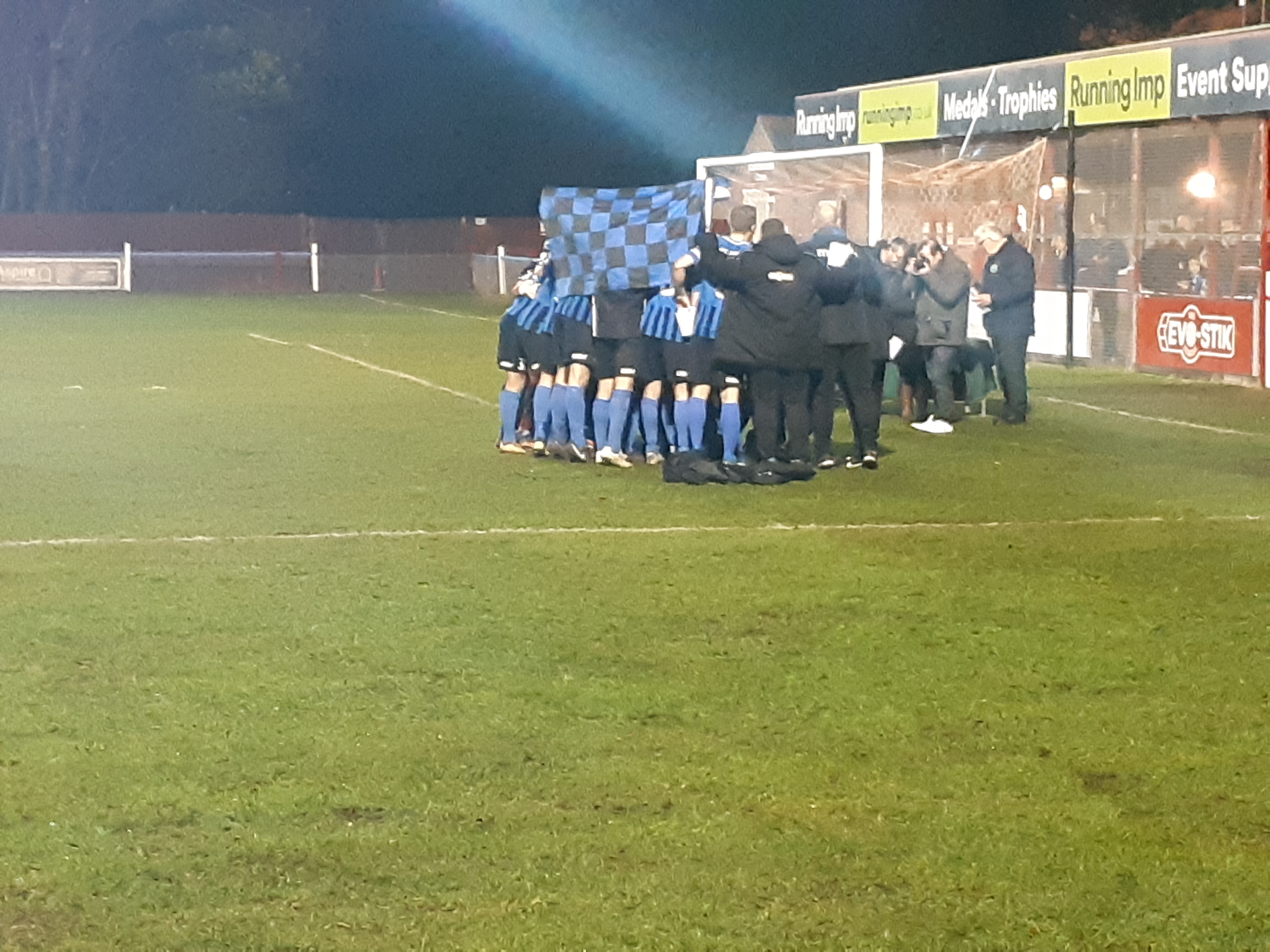 The Clee Town players celebrate