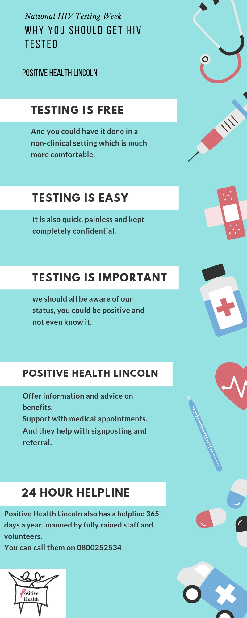 Positive Health Lincoln three reasons why you should get tested.
