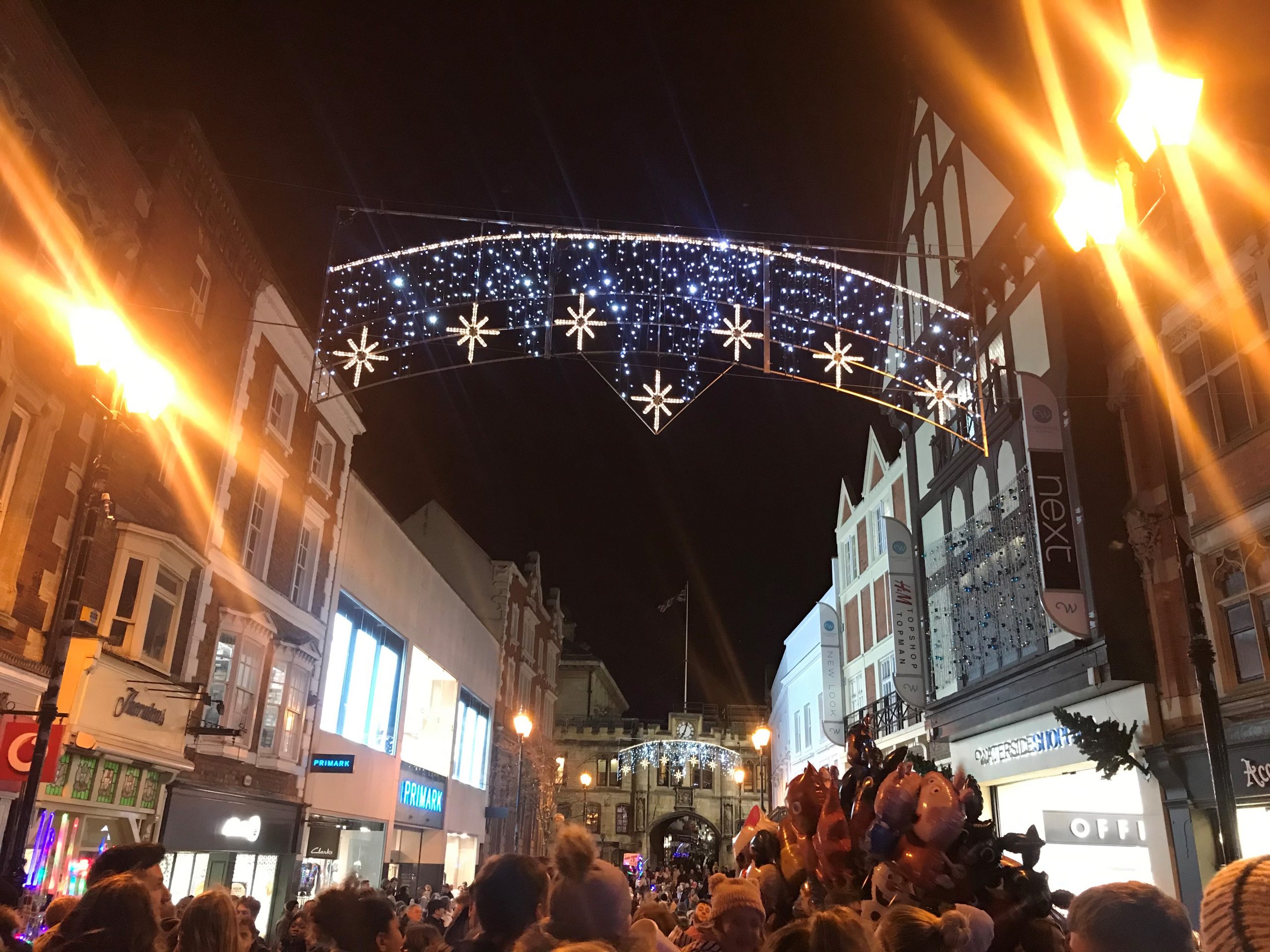 Lincoln Christmas lights have turned on!