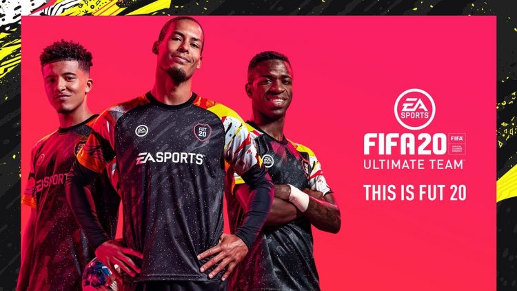 3 Footballer on the cover of the FIFA 20 poster.