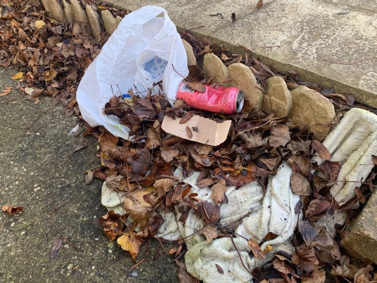 Litter on the streets of Lincoln, Image by Lauren Ryan