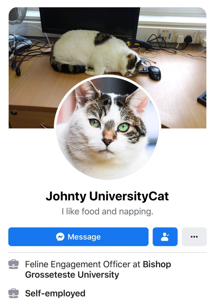 Johnty's personal Facebook page, ran by BGU staff members.