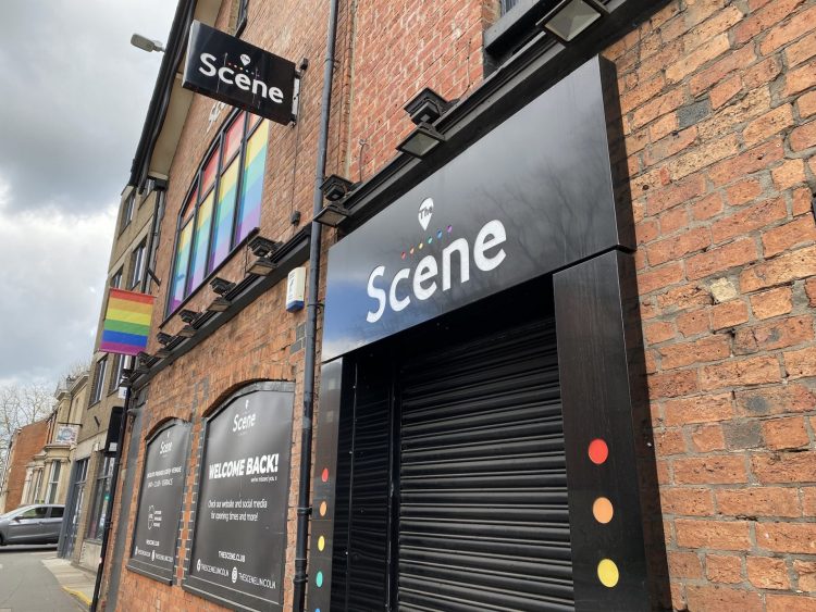 Outside of The Scene in Lincoln. The nightclub is closed due to COVID-19 and is preparing for it’s reopening. Credit: Sophie Smith