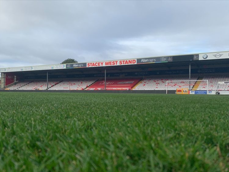 The iconic Stacey West Stand at Lincoln City's LNER Stadium  Photo: Joe Griffin