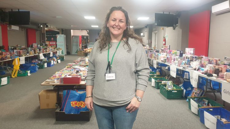 Project Co-ordinator Sian Ward has seen more donations this year, unfortunately alongside more families who need help